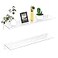 FEMELI 2 PCS 24 Acrylic Floating Shelves Clear Shelf for Display Plant Perfume Book in Bedroom Living Room Office 5mm Thick WallMounted Acrylic Shelves for Wall