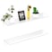 FEMELI 2 PCS 24 Acrylic Floating Shelves Clear Shelf for Display Plant Perfume Book in Bedroom Living Room Office 5mm Thick WallMounted Acrylic Shelves for Wall