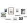 Kate and Laurel Bordeaux Gallery Wall Frame and Shelf Kit Set of 10 Multiple Coastal Finishes Assorted Size Frames and Three Display Shelves