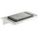JDYOOMI Acrylic Floating Wall Shelves Small Stickon Wall Mounted Phone Shelf Holder Wipes Rack Smart Speaker Shelf for BathroomKitchenToiletBedroomOffice White