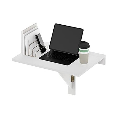 Furinno Hermite Wall Mounting Folding Table White