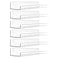 upsimples 6 Pack Acrylic Shelves for Wall Storage 15 x 4 Floating Bookshelves for Kids Display Shelf Organizer for Bathroom Bedroom Living Room Kitchen Room Decor Clear