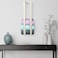 RELODECOR Blanket Wall Rack Decorative Farmhouse Style Wooden Ladder Rustic Quilt Towel Holder Wall Mounted Storage Rack for Living Room Bedroom Bathroom Stylish White Design