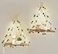 Mkono Artificial Ivy Macrame Hanging Shelves with Lights Set of 2 Boho Wall Decor Display Plants Photos Wood Floating Storage Shelf for Bedroom Bathroom Living Room Nursery Dorm Kitchen White