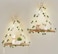 Mkono Artificial Ivy Macrame Hanging Shelves with Lights Set of 2 Boho Wall Decor Display Plants Photos Wood Floating Storage Shelf for Bedroom Bathroom Living Room Nursery Dorm Kitchen White