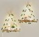 Mkono Artificial Ivy Macrame Hanging Shelves with Lights Set of 2 Boho Wall Decor Display Plants Photos Wood Floating Storage Shelf for Bedroom Bathroom Living Room Nursery Dorm Kitchen White