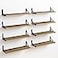 Fixwal Shelves for Room Wall Width 475in Rustic Wood Wall Storage Floating Shelves for Bedroom Living Room Kitchen Bathroom Office Decor and Plants Display Set of 8 Carbonized Black