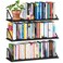 BAMEOS 24X8 Floating Shelves Rustic Wood Wall Shelf Set of 3Bookshelf for Living Room Office and Bedroom with Metal Bracket