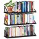 BAMEOS 24X8 Floating Shelves Rustic Wood Wall Shelf Set of 3Bookshelf for Living Room Office and Bedroom with Metal Bracket