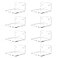 Trailwalk Acrylic Small ShelfMini Floating Wall ShelfWall Mounted Storage Shelffor Pop FiguresPlantPicture Photo Modern Wall for Office Bedroom Living RoomClear 8 Pack