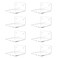 Trailwalk Acrylic Small ShelfMini Floating Wall ShelfWall Mounted Storage Shelffor Pop FiguresPlantPicture Photo Modern Wall for Office Bedroom Living RoomClear 8 Pack
