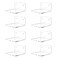 Trailwalk Acrylic Small ShelfMini Floating Wall ShelfWall Mounted Storage Shelffor Pop FiguresPlantPicture Photo Modern Wall for Office Bedroom Living RoomClear 8 Pack