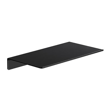 Danpoo 8 inch Small Floating Shelf for Wall Organizer Storage Mini Display Shelf Metal Wall Shelf for Bathroom Living Room Kitchen BedroomMatte Black