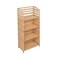 Household Essentials Woven Accent Shelf Cream and White Paper Rattan