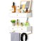 dreampossible Dreampossible Floating Shelves With Drawers Set of 2 Wall Mounted Bathroom Storage Rustic Wood Shelves for Bedroom Living Room Kitchen Home Decor Plants Books White