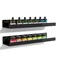 upsimples Acrylic Shelves for Wall Decor 15 Display Shelf Perfume Organizer for Bathroom Bedroom Living Room Floating Bookshelves for Kids Black 2 Pack