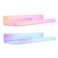 upsimples Acrylic Shelves for Wall Decor 15 Display Shelf for Perfume Skincare Nail Polish Wall Organizer for Bathroom Bedroom Living Room Playroom Kids Bookshelf Iridescent 2 Pack