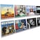 upsimples 8 Pack Vinyl Record Wall Mount Shelves 12 Vinyl Holder for Album Record Storage Display Clear Acrylic Floating Shelves for Wall Decor Kids Bookshelf Magazine Rack Picture Ledge
