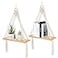 Sunkaioo Macrame Wall Hanging Shelf Set of 2Boho Wooden Display Floating Shelves for Wall Decor with Handmade Woven RopeFarmhouse Rustic Plant Shelf for Bedroom Dorm Nursery Living Room Bathroom