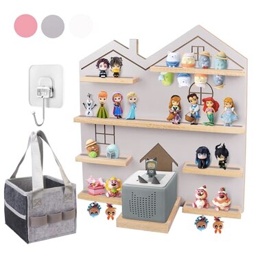Givilio Large Tonie Shelf for Toniebox Toniebox for All Your Tonie Accessories toniebox Characters Display Collection Display FiguresGrey