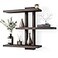 yaqew Variable Wood Floating Shelves Set of 3 Wall Cube Shelves 2835 Max Wall Shelves for Living Room Bathroom Bedroom Dark Walnut Color 2835 x 23 x 59 Max