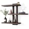 yaqew Variable Wood Floating Shelves Set of 3 Wall Cube Shelves 2835 Max Wall Shelves for Living Room Bathroom Bedroom Dark Walnut Color 2835 x 23 x 59 Max