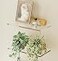 QsQueen Acrylic Floating Shelves with Solid Wood Base Wall Mounted Shelf for Plants Perfume Nail Polish Bathroom Bedroom Living Room Dcor
