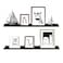 WELLAND Vista Photo Shelf Picture Ledge Floating Wall Shelves 36inch Set of 2 Espresso