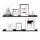 WELLAND Vista Photo Shelf Picture Ledge Floating Wall Shelves 36inch Set of 2 Espresso