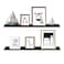 WELLAND Vista Photo Shelf Picture Ledge Floating Wall Shelves 36inch Set of 2 Espresso