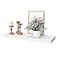 WELLAND 12 Deep White Floating Shelves Floating Shelf Wall Shelf Display Floating Shelf 3543 L x 1181 D x 2 T Deeper Than Others White
