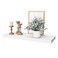 WELLAND 12 Deep White Floating Shelves Floating Shelf Wall Shelf Display Floating Shelf 3543 L x 1181 D x 2 T Deeper Than Others White