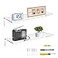 Sezanrpt 17 Inches Acrylic Wall Shelves 2 Pack Floating Shelf for Wall Mounting Acrylic Display Ledges for Funko Pop Figures Home Dcor Living Room Gaming Room Plants17 inch Clear