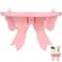 Zerodeko Pink Wall Shelves Hanging Shelf Wall Bows Rack Kids Room Storage Holder for Books Plants and Toys