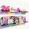 RORKIM 36 inches Iridescent Acrylic Floating ShelfWall Mounted Kids Bookshelf Display Book Shelves for Kids Nursery Toddler Classroom 2 Packs
