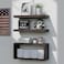 RICHER HOUSE Floating Shelves Set of 3 Modern Bathroom Shelves Wall Mounted Shelves with Invisible Brackets Over Toilet Rustic Wall Shelves for Bathroom Bedroom Living Room Kitchen Walnut