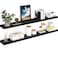 Ballucci Floating Shelves for Wall 60 Wood Wall Shelf Set of 2 with Invisible Brackets for Bathroom Living Room Bedroom Kitchen Nursery 8 Deep Black