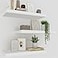 Upassion White Floating Shelves Set of 3 16 Wall Mounted Shelves for Home Decor Living Room Bedroom Bathroom Kitchen