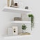 Upassion White Floating Shelves Set of 3 16 Wall Mounted Shelves for Home Decor Living Room Bedroom Bathroom Kitchen
