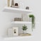 Upassion White Floating Shelves Set of 3 16 Wall Mounted Shelves for Home Decor Living Room Bedroom Bathroom Kitchen