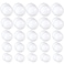 OJYUDD 50 Set 100PCS Clear Plastic Fillable OrnamentsTransparent DIY Christmas Fillable BallPlastic DIY Fillable Decoration Balls 5 Different Sizes for Christmas TreeWeddingPartyHome Decor