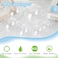 OJYUDD 50 Set 100PCS Clear Plastic Fillable OrnamentsTransparent DIY Christmas Fillable BallPlastic DIY Fillable Decoration Balls 5 Different Sizes for Christmas TreeWeddingPartyHome Decor