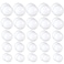 OJYUDD 50 Set 100PCS Clear Plastic Fillable OrnamentsTransparent DIY Christmas Fillable BallPlastic DIY Fillable Decoration Balls 5 Different Sizes for Christmas TreeWeddingPartyHome Decor