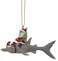 Cape Shore Santa Riding Hammerhead Shark Coastal Deep Sea Christmas Holiday Ornament