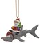 Cape Shore Santa Riding Hammerhead Shark Coastal Deep Sea Christmas Holiday Ornament