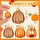 Colingmill 36 Pcs Fall Tree Ornaments Pumpkin Hanging Ornaments Thanksgiving Fall Decorations Mini Pumpkin Ball Decorations Farmhouse for Small Tree Autumn Home Halloween PartyClassicGold