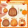 Colingmill 36 Pcs Fall Tree Ornaments Pumpkin Hanging Ornaments Thanksgiving Fall Decorations Mini Pumpkin Ball Decorations Farmhouse for Small Tree Autumn Home Halloween PartyClassicGold