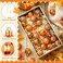 Colingmill 36 Pcs Fall Tree Ornaments Pumpkin Hanging Ornaments Thanksgiving Fall Decorations Mini Pumpkin Ball Decorations Farmhouse for Small Tree Autumn Home Halloween PartyClassicGold