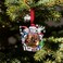 GUOER Christmas Tree Ornament Picture Frame Holiday Keepsake Gift Home Decor Christmas Decorations Xmas Gifts Pendant with 25 Photo Frame Insert Silver Santa Claus