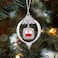 Inspired Silver Polish Flag Silver Christmas Ornament Square Charm Christmas Tree Ornament with Cubic Zirconia Holiday Hanging Decoration